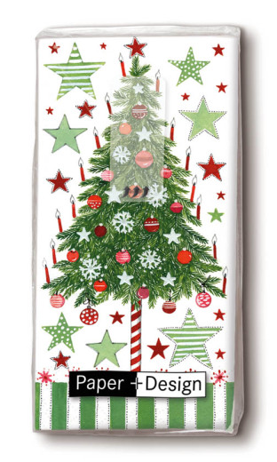 Handkerchiefs - Decorated tree