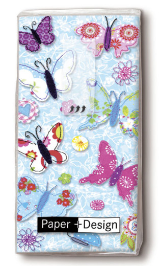 Handkerchiefs - Handmade butterflies