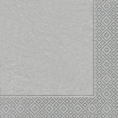 Cocktail napkins - Uni silver
