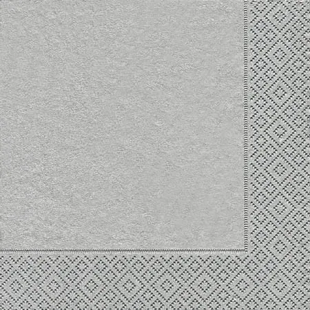 Cocktailservietten - Uni silber