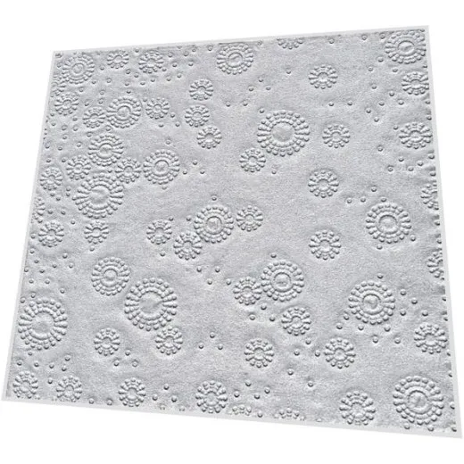 Cocktailservietten - Moments Uni silber