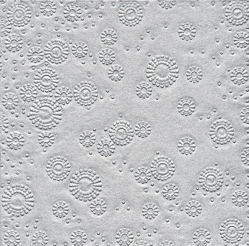 Servietten mit Prägung - Moments Uni silber