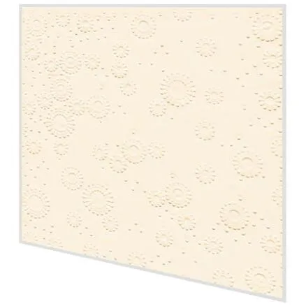 Servietten mit Prägung - Moments Uni creme