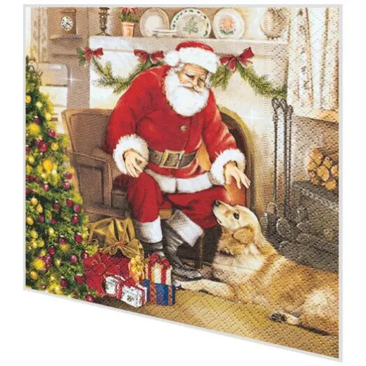 Servietten - Willkommen Santa
