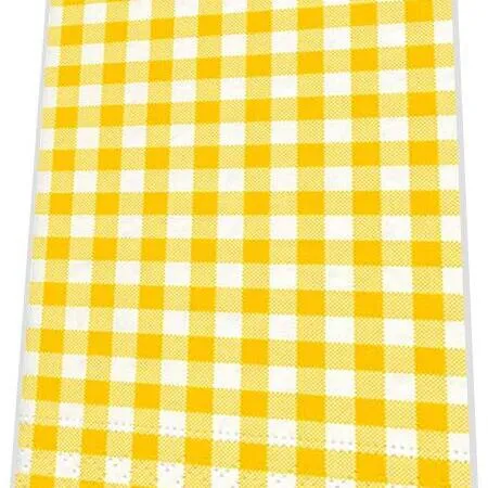 Büfettservietten kariert gelb - Vichy