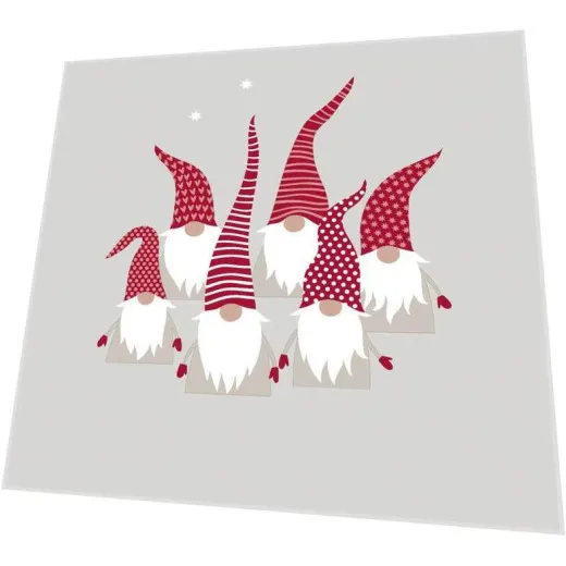 Cocktailservietten - Skandinavische Weihnachtsmänner