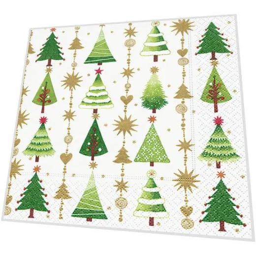 Cocktailservietten - Kleine Bäume