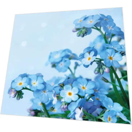 Cocktailservietten - Blauer Blumentraum