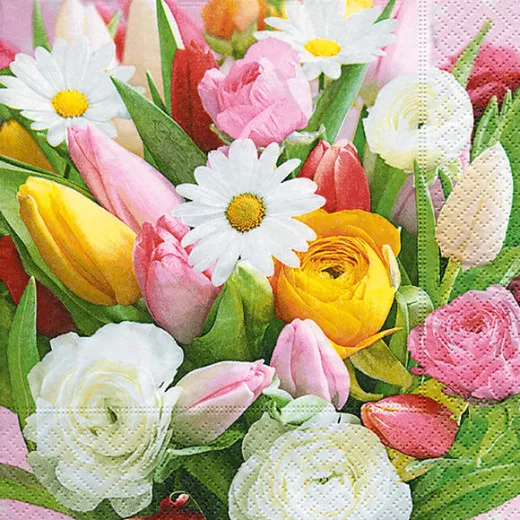 Cocktail napkins - Colourful greetings