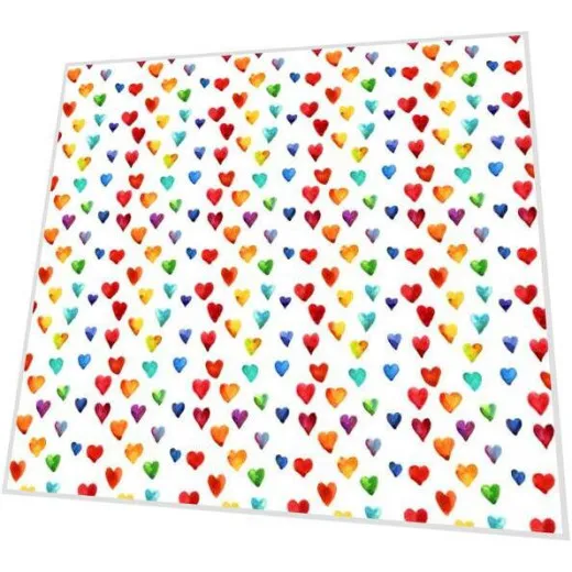 Cocktailservietten - Bunte Herzchen