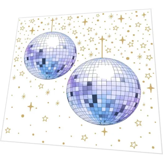 Cocktailservietten - Discokugel