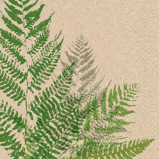 Cocktailservietten - Farn - 100% Recycling