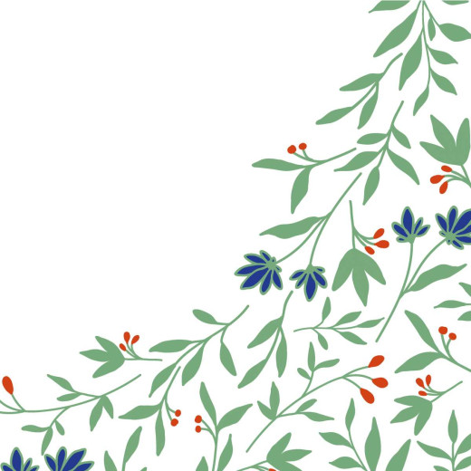 Cocktail napkins - Flora