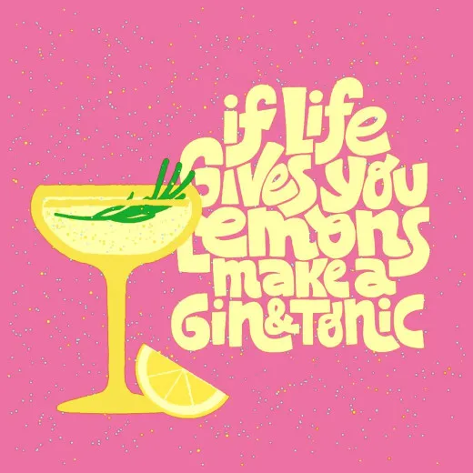 Cocktail napkins - Gin and Tonic