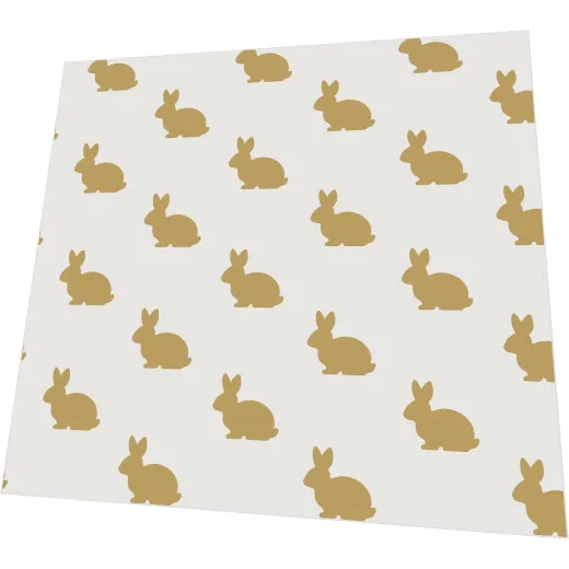 Cocktailservietten - Goldene Hasen