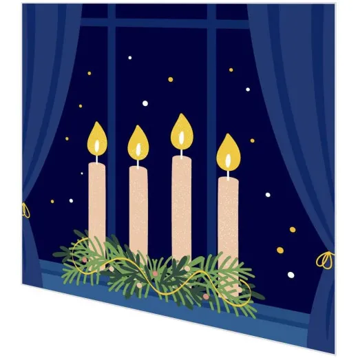 Cocktailservietten - Kerzen im Advent