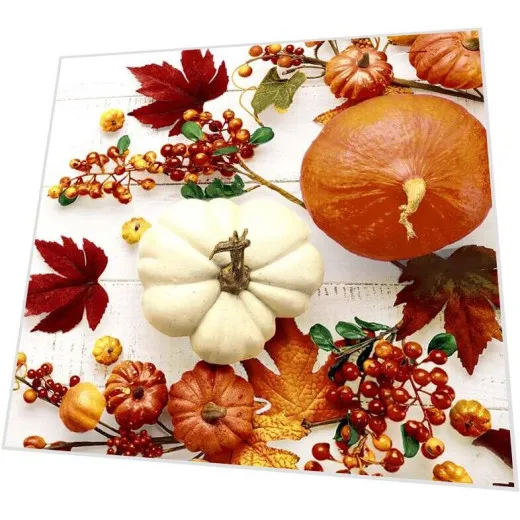Cocktailservietten - Kürbis und Blätter