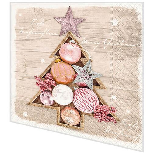 Cocktailservietten - Kugeln im Baum