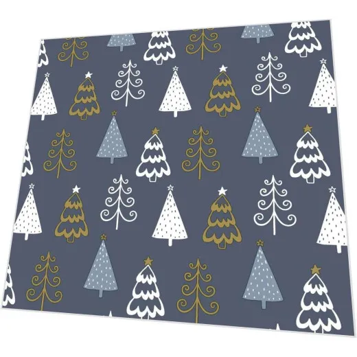 Cocktailservietten - Lustige Bäume blau