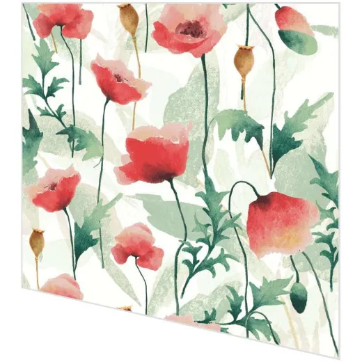 Cocktailservietten - Mohnblumen gemalt