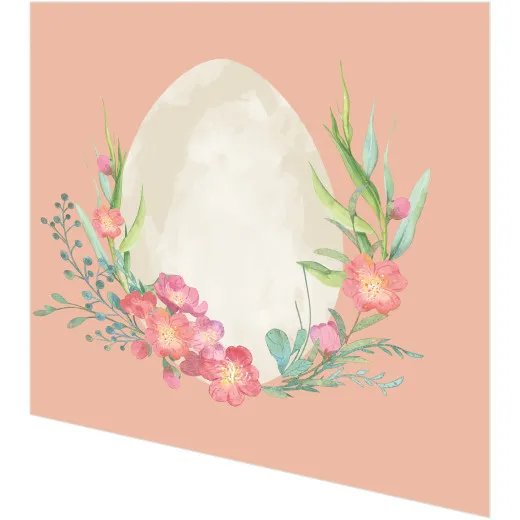 Cocktailservietten - Osterei mit Blumen