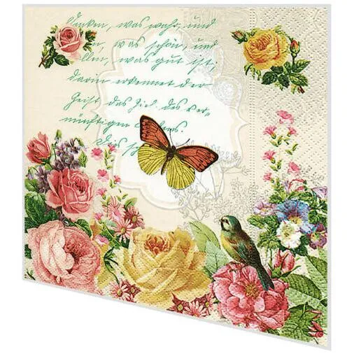 Cocktailservietten - Porträt der Schmetterlinge