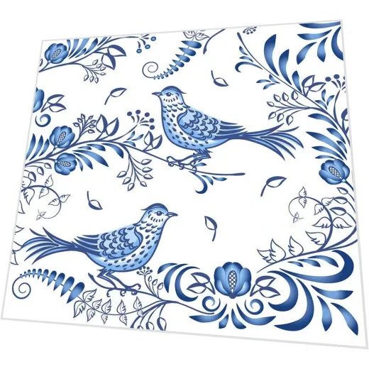 Cocktailservietten - Porzellan Vogel
