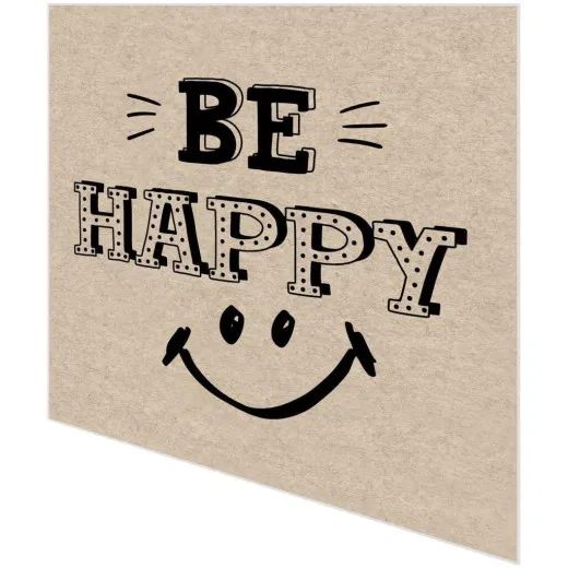 Cocktailservietten - Be happy - 100% Recycling