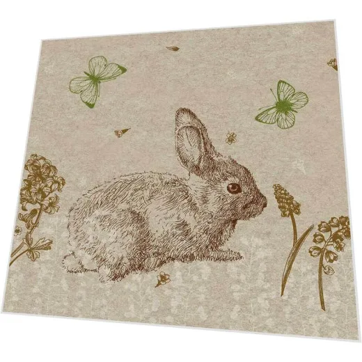 Cocktailservietten - Hase - 100% Recycling
