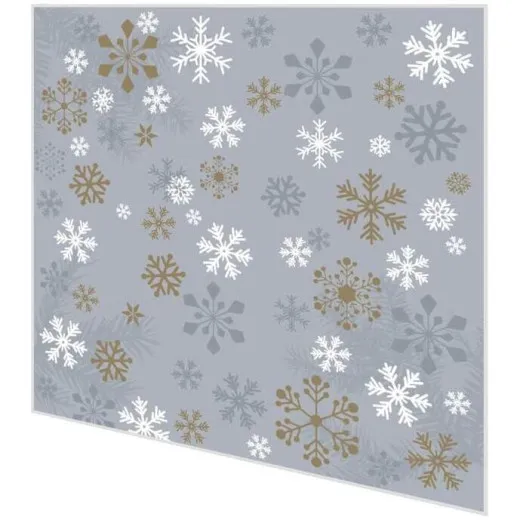 Cocktailservietten - Traditioneller Schnee grau