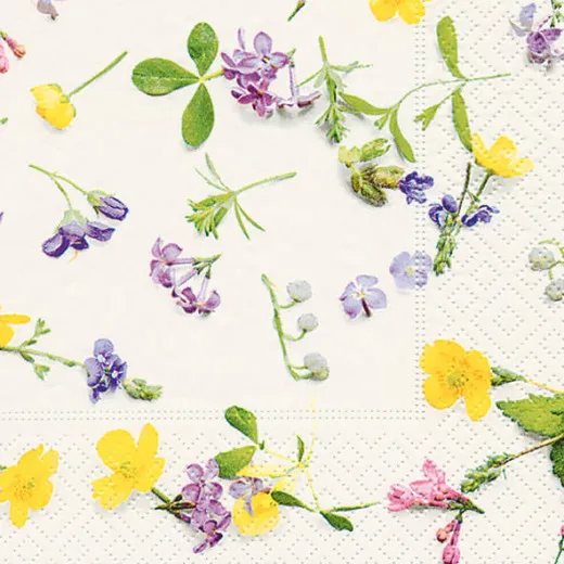 Cocktailservietten - Verstreute Blumen Cocktailservietten - Verstreute Blumen