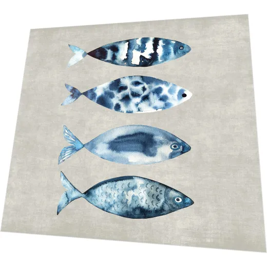 Cocktailservietten - Viele Fische