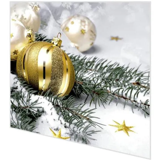 Cocktailservietten - Zweig und Christbaumkugel