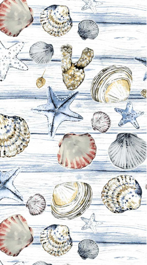 Guest towels - Beach Shells