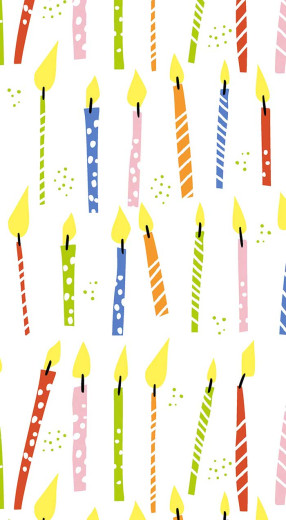 Guest towels - B-day candles