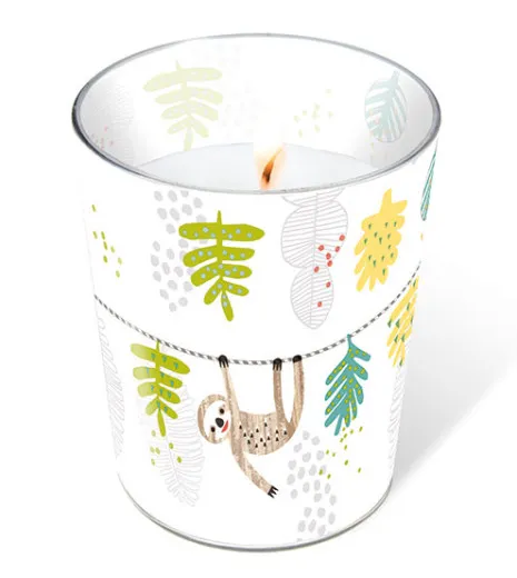 Glaskerze - Faultiere