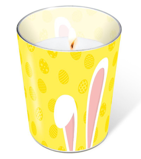 Candle in a glass - Bunny Ears