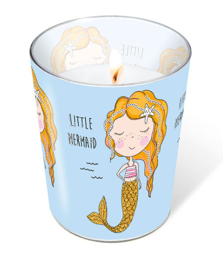Candle in a glass - Little mermaid