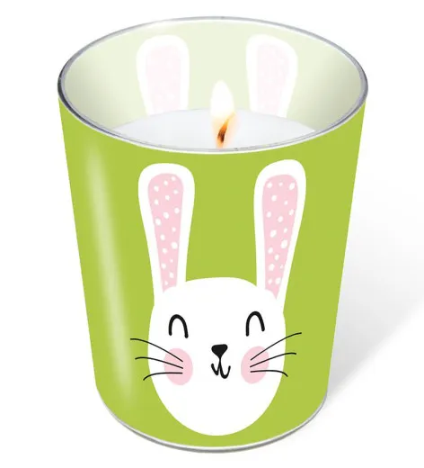 Candle in a glass - Cute Bunny