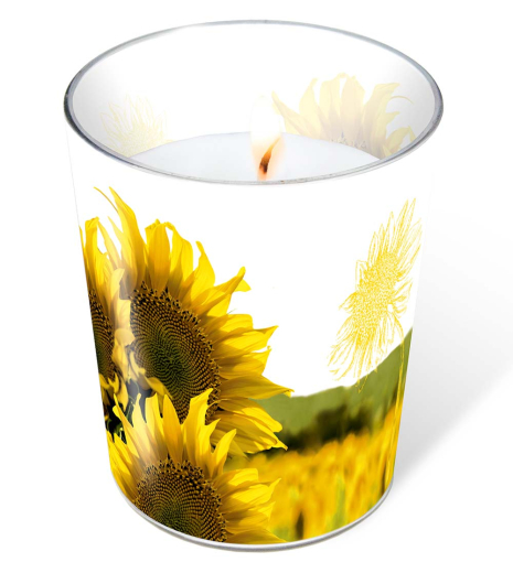 Candle in a glass - Dusk Sunflower