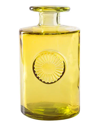 Glass vase - Flower yellow