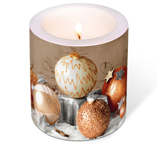Kerze - Weihnachtskugeln