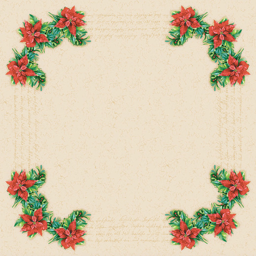 Slip cover - Christmas flower