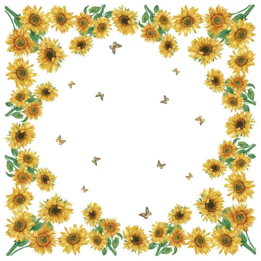 Dunicel Mitteldecke - Sonnenblumen Blüte