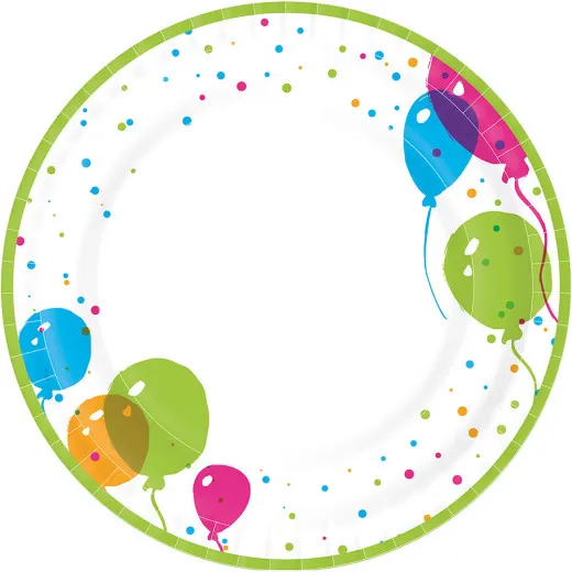 Paper plates - Splash Balloon