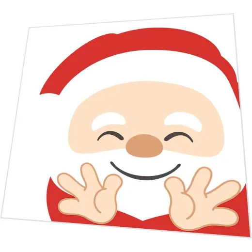 Servietten gestanzt Hallo Santa