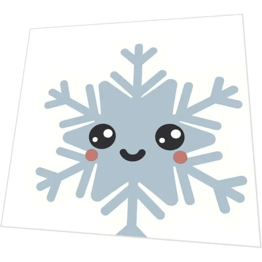 Servietten gestanzt Schneeflocken