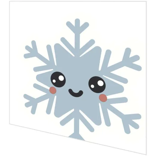 Servietten gestanzt Schneeflocken