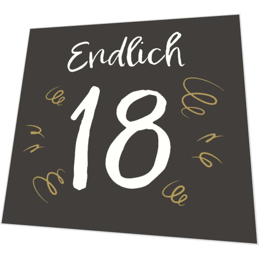 Servietten - 18. Geburtstag