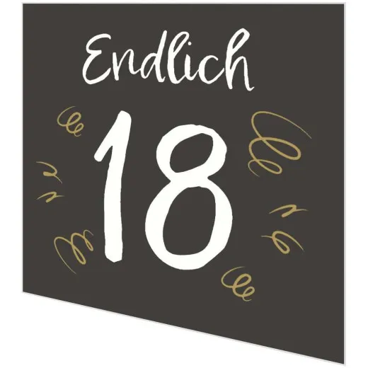 Servietten - 18. Geburtstag